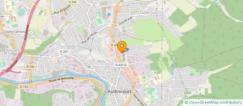 localisation de l'entreprise B.L.D.  AUDINCOURT