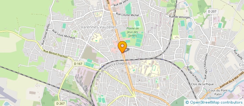 localisation de l'entreprise B.L.D.  VARENNES-VAUZELLES