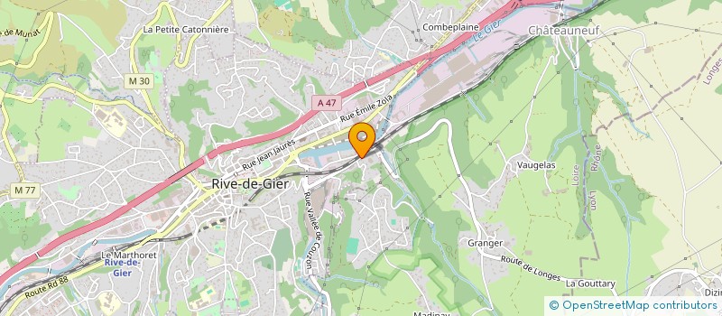 localisation de l'entreprise B L E M E G  RIVE-DE-GIER