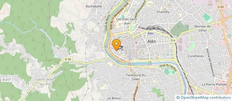 localisation de l'entreprise B.L. FERMETURES à ALES