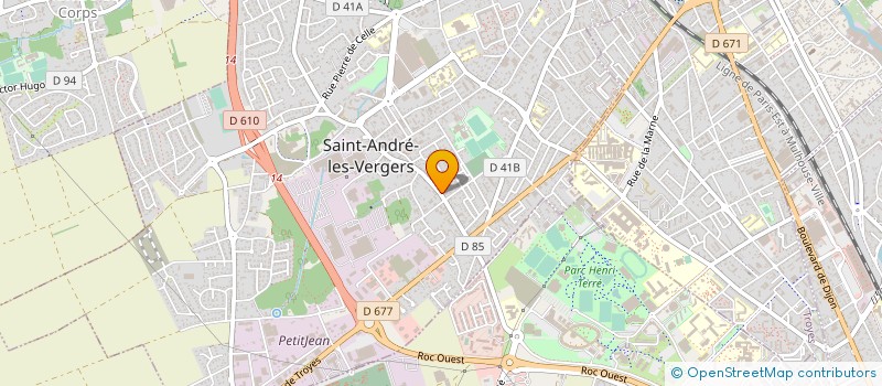 localisation de l'entreprise B.L.G. à SAINT-ANDRE-LES-VERGERS