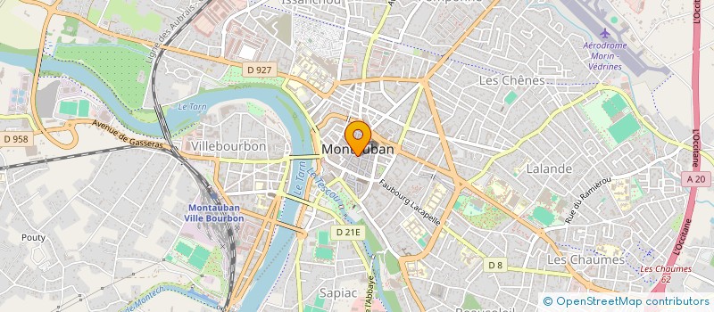 localisation de l'entreprise B.L.G.  MONTAUBAN