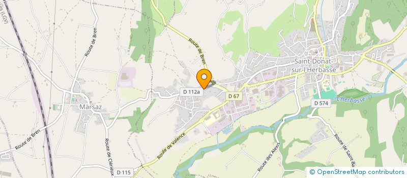 localisation de l'entreprise B&L GOUILLAT INVEST  SAINT-DONAT-SUR-L'HERBASSE