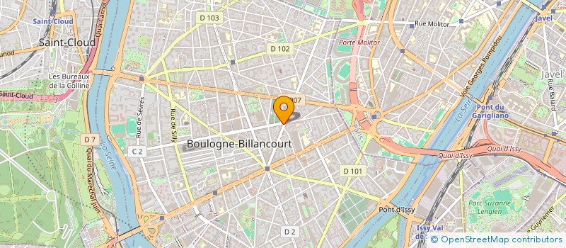localisation de l'entreprise B.L.H. à BOULOGNE-BILLANCOURT
