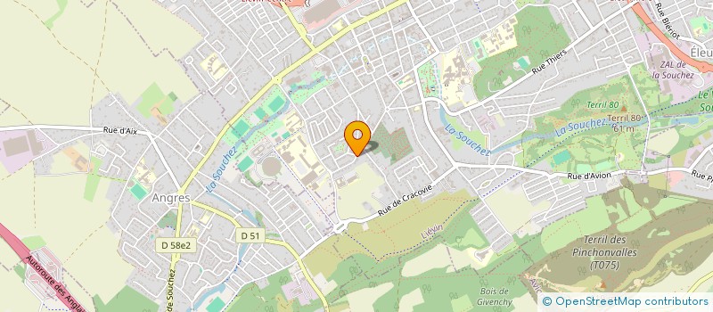 localisation de l'entreprise B L H  LIEVIN