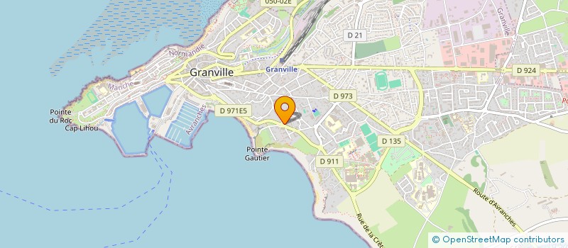 localisation de l'entreprise B L H RESTAURATION  GRANVILLE