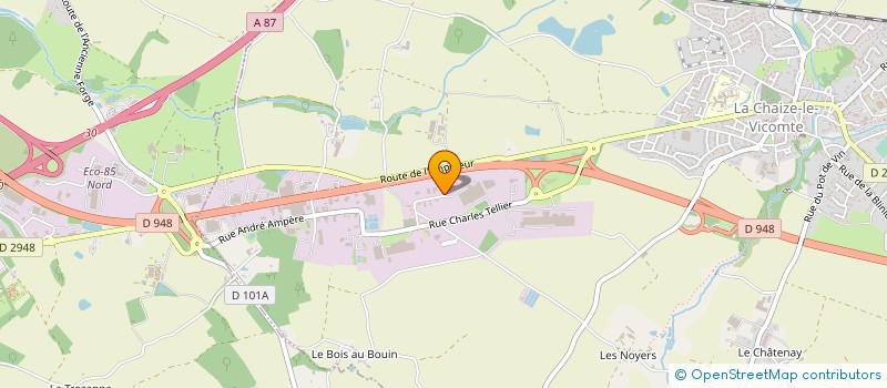 localisation de l'entreprise B.L.I. à LA CHAIZE-LE-VICOMTE