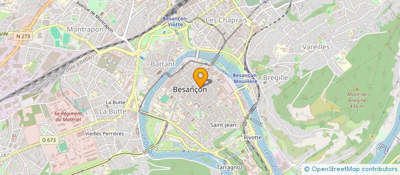 localisation de l'entreprise B.L.I.  BESANCON