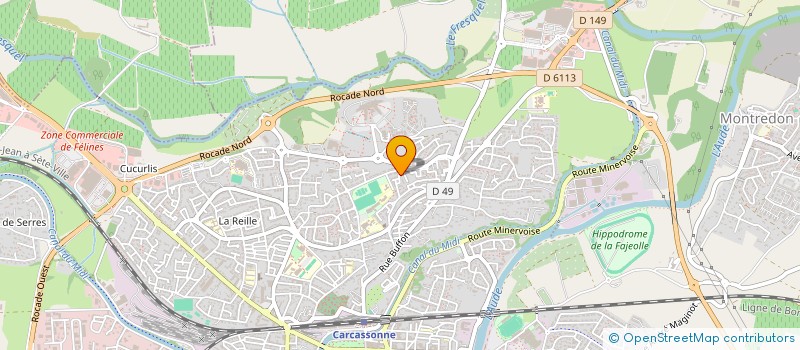 localisation de l'entreprise B.L IMMO  CARCASSONNE