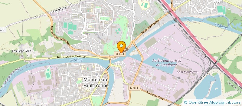 localisation de l'entreprise B.L.IMMOBILIER à MONTEREAU-FAULT-YONNE