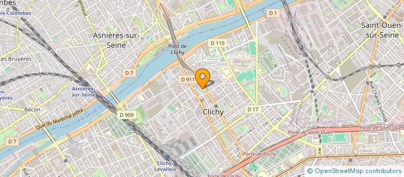 localisation de l'entreprise B.L. INNOVATION à CLICHY