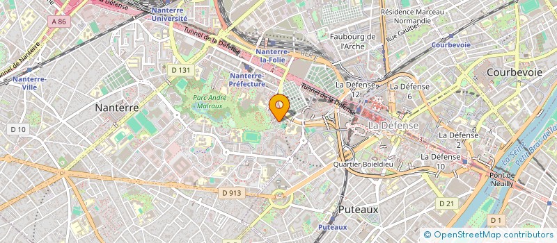 localisation de l'entreprise B.L.K. NETTOYAGE  NANTERRE