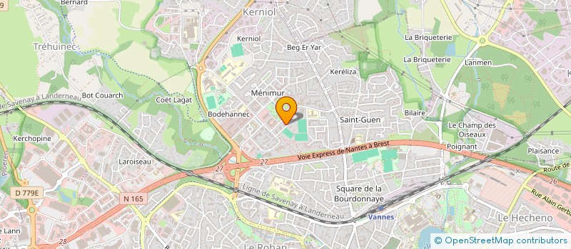 localisation de l'entreprise B.L.L. à VANNES