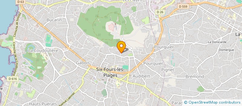 localisation de l'entreprise B.L.M BRUNET LANDRIN MONTAGES à SIX-FOURS-LES-PLAGES