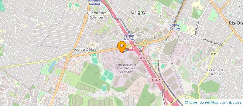 localisation de l'entreprise B.L.M. DISTRIBUTION à GRIGNY