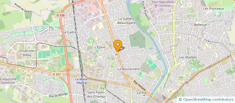 localisation de l'entreprise B.L.M RENO DECO  NEUVILLE-SUR-SARTHE