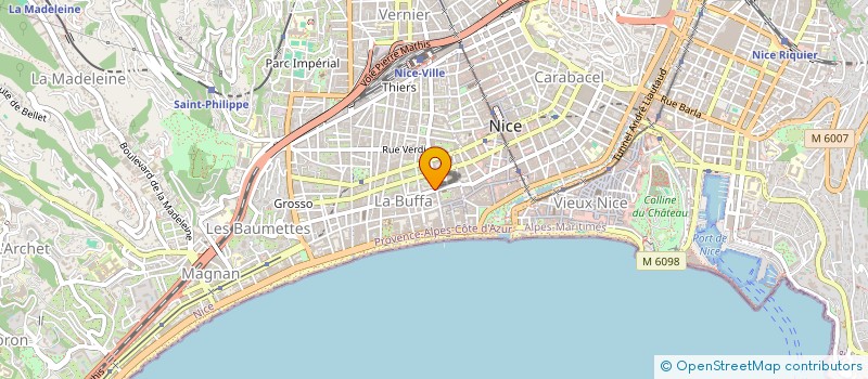 localisation de l'entreprise B.L.N. à NICE