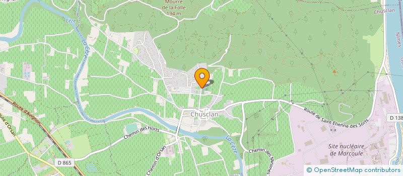 localisation de l'entreprise B.L.N.G  CHUSCLAN