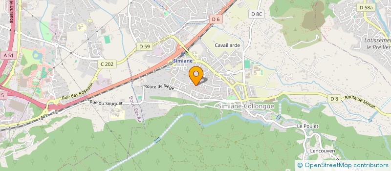 localisation de l'entreprise B&L NOVA VITAE  SIMIANE-COLLONGUE