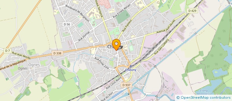 localisation de l'entreprise B & L PARTNERS à CHAUNY