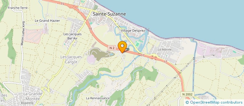 localisation de l'entreprise B.L.Q TRAIL & RUN  SAINTE-SUZANNE