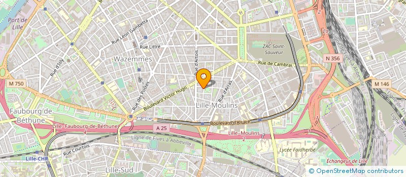 localisation de l'entreprise B L S à LILLE