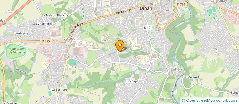 localisation de l'entreprise B.L.S. ARGUENON  DINAN