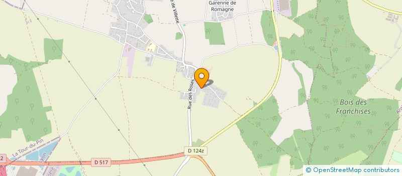 localisation de l'entreprise B.L.T.E  VILLETTE-D'ANTHON