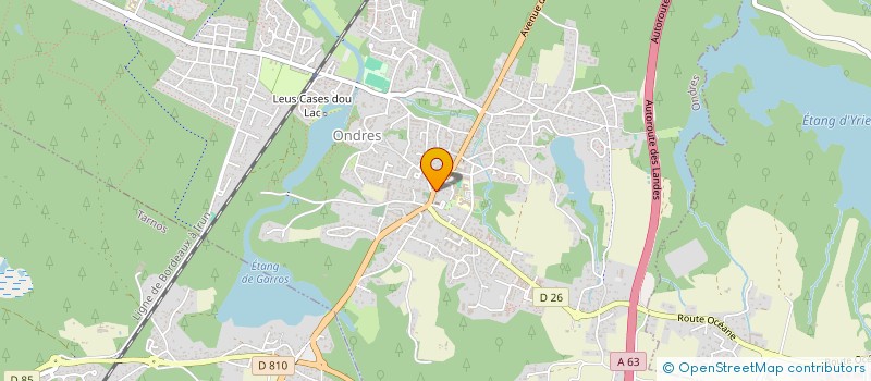 localisation de l'entreprise B.L.T SPFPL  ONDRES