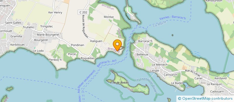 localisation de l'entreprise B .L. T - VET  ARRADON