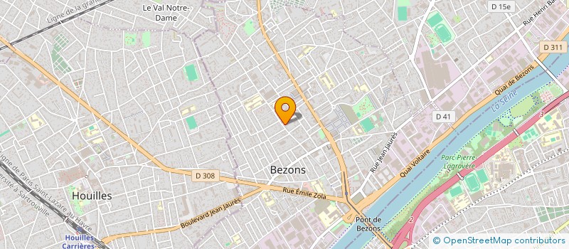 localisation de l'entreprise B.L TRANSPORTS TP  ARGENTEUIL