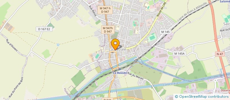 localisation de l'entreprise B.L.V.  LA BASSEE