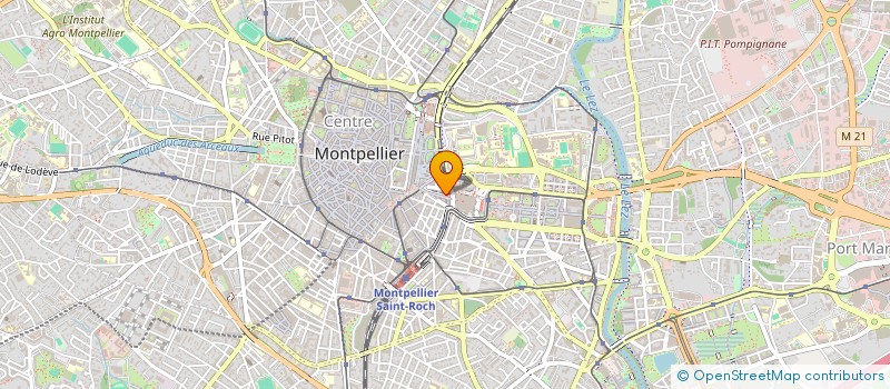 localisation de l'entreprise B.L.Y.COIFFURE à MONTPELLIER