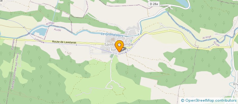 localisation de l'entreprise B. LASSERRE HOLDING  SAINTE-COLOMBE-SUR-L'HERS