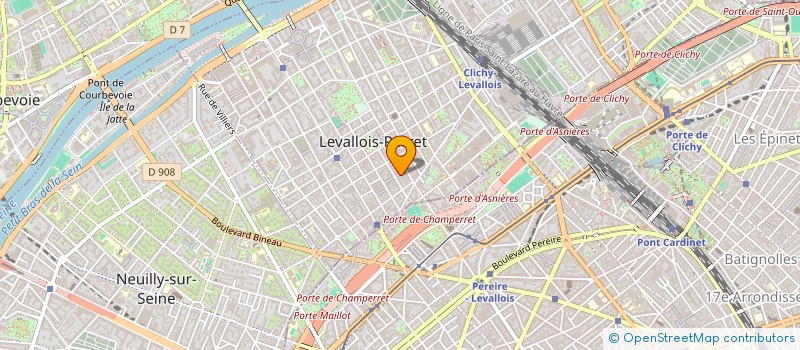 localisation de l'entreprise B LE BURO à LEVALLOIS-PERRET