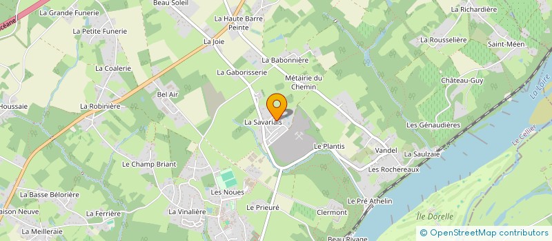 localisation de l'entreprise B-LIGHT CENTRE  LE CELLIER