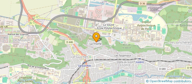 localisation de l'entreprise B-LIGHT CONSULTING à PALAISEAU