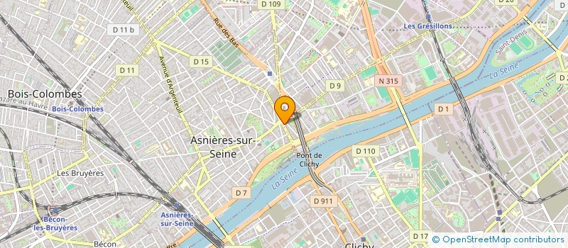 localisation de l'entreprise B-LINES  ASNIERES-SUR-SEINE