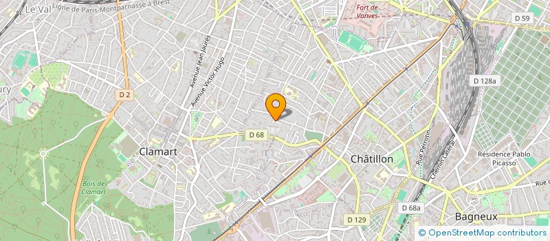 localisation de l'entreprise B.LINK à CHATILLON