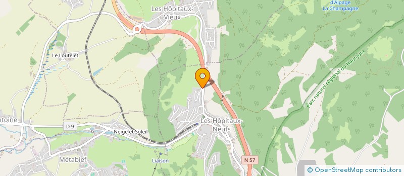 localisation de l'entreprise B.LIPS  LES HOPITAUX-NEUFS