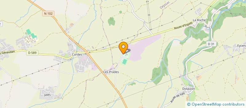 localisation de l'entreprise B.LOISIRS 43  SAINT-CHRISTOPHE-SUR-DOLAISON