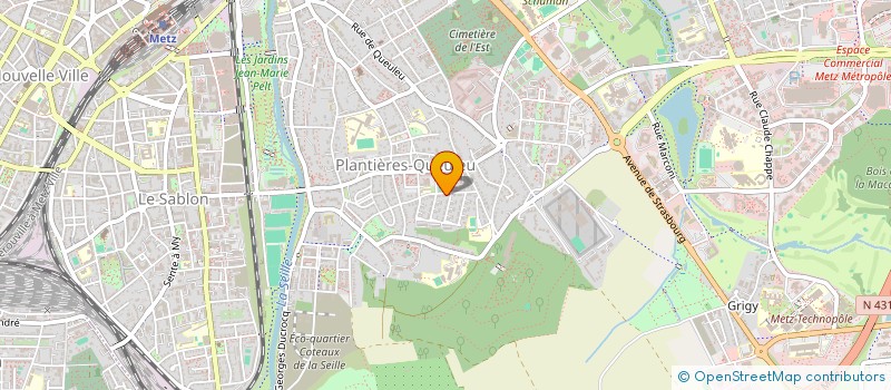 localisation de l'entreprise B-LOR CONSEIL  METZ