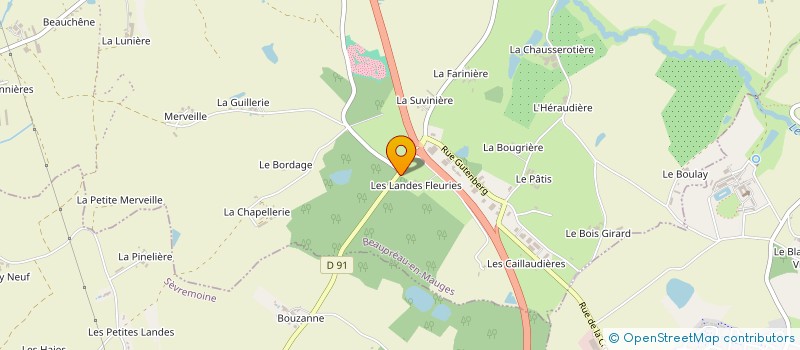 localisation de l'entreprise B'LOU PIZZA  BEAUPREAU-EN-MAUGES