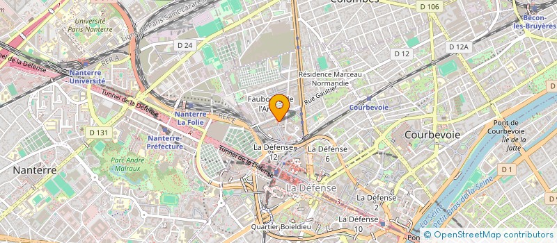 localisation de l'entreprise B M 2 à COURBEVOIE