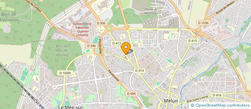 localisation de l'entreprise B.M.  MELUN