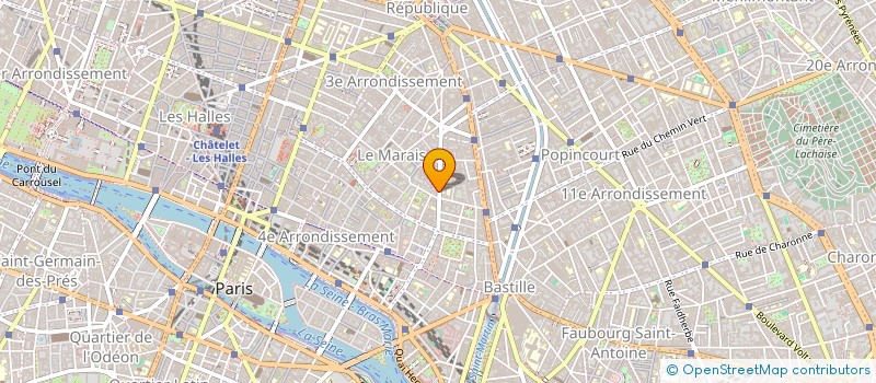 localisation de l'entreprise B M  PARIS