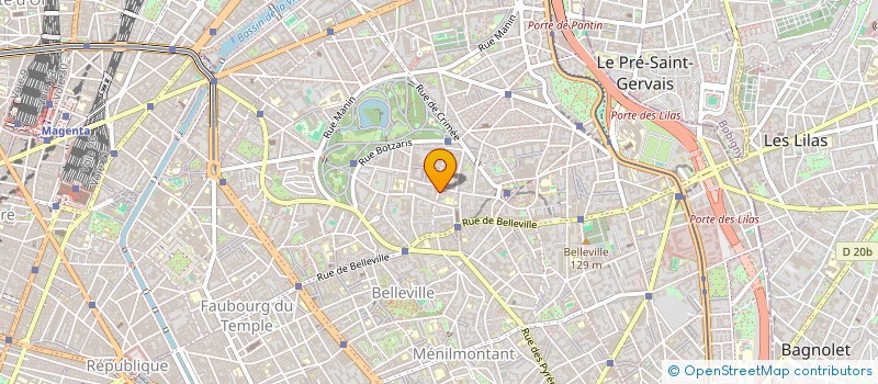 localisation de l'entreprise B&M à PARIS