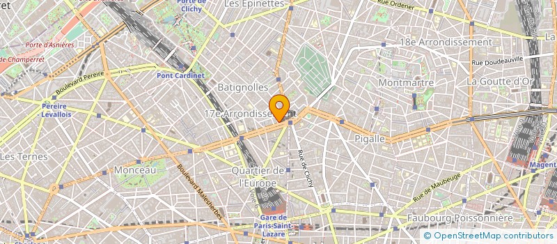 localisation de l'entreprise B.M. à PARIS