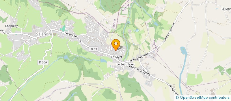 localisation de l'entreprise B & M  VALENCIN