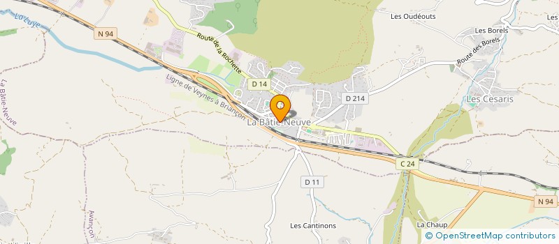 localisation de l'entreprise B. M. à CHORGES